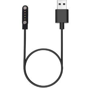 كيبل شحن للساعة الذكية من مييكيو بي، كيبل شحن USB مغناطيسي شامل للساعة الذكية/متعقب اللياقة البدنية 4 دبابيس، مسافة دبوس الاتصال 7.62 ملم in Kuwait