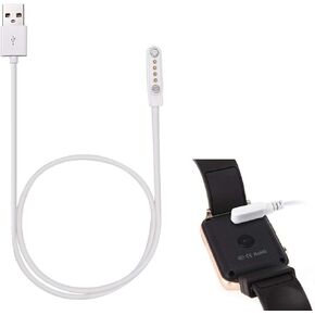 Charging Cable for Smart Watch, 4 Pins Magnetic Adsorption USB Charger Cable for Bluetooth Smart Watches: Picture Size is Correct（Be Sure to Check） (4 Pin) in Kuwait