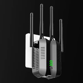 2023 ترقية AC1200M، معزز إشارة موسعات WiFi للمنزل، غطاء طويل المدى يصل إلى 8000sq مكرر واي فاي مزدوج النطاق، مع وضع نقطة الوصول إلى منفذ إيثرنت in Kuwait