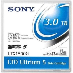 خرطوشة شريط بيانات Sony LTX1500G Ultrium-5 سعة 1.5 تيرابايت / 3 تيرابايت، حزمة من 20