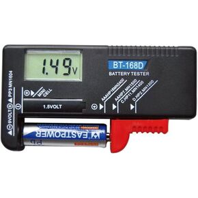 BT-168D Digital Battery Tester Volt Checker for AA AAA C D 1.5V 9V Mini Cell Batteries in Saudi Arabia