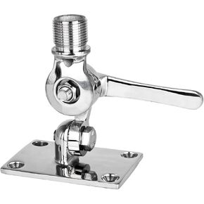 NovelBee Marine VHF Antenna Mount,Adjustable Base Mounts Ratchet for Boat | Adjustable Boat Antenna Mount,316 Stainless Steel Antenna,Ratchet Rail Mount in Kuwait