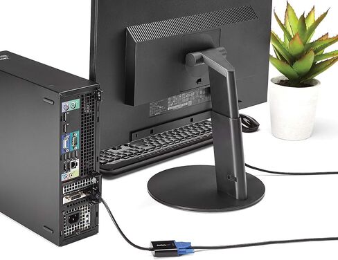 محول StarTech Active DisplayPort إلى VGA، 1080p60، DP1.2 Dongle (DP2VGA3) in Kuwait