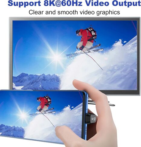 ارمي محول USB C على شكل حرف U (عبوتان)، موسع بزاوية 180 درجة من النوع C ذكر الى انثى يدعم نقل البيانات 40Gbps وشحن سريع 100 واط لجهاز سويتش وماك بوك برو واير واللابتوب والتابلت والموبايلات in Kuwait