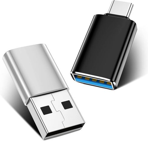 موزوتر [غلاف من الالومنيوم] محول USB C ذكر الى USB انثى ومحول USB ذكر الى USB C انثى يدعم الشحن السريع ونقل البيانات in Kuwait