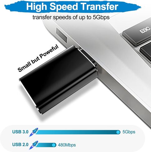 موزوتر [غلاف من الالومنيوم] محول USB C ذكر الى USB انثى ومحول USB ذكر الى USB C انثى يدعم الشحن السريع ونقل البيانات in Kuwait