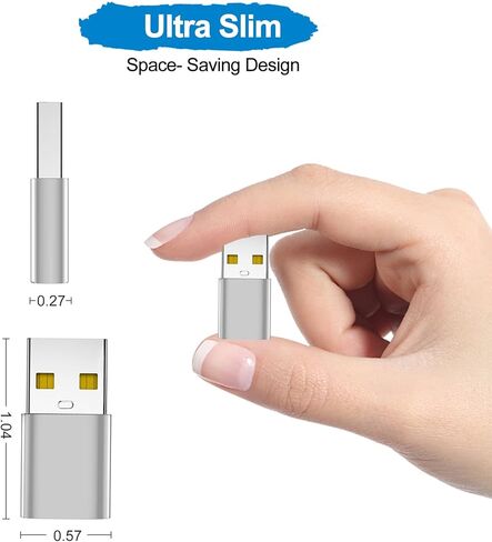 موزوتر [غلاف من الالومنيوم] محول USB C ذكر الى USB انثى ومحول USB ذكر الى USB C انثى يدعم الشحن السريع ونقل البيانات in Kuwait
