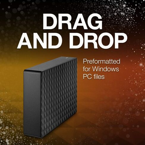 Seagate Expansion Desktop 10TB External Hard Drive HDD - USB 3.0 for PC & Laptop, 1-Year Rescue Service (STEB10000400), Black in Saudi Arabia