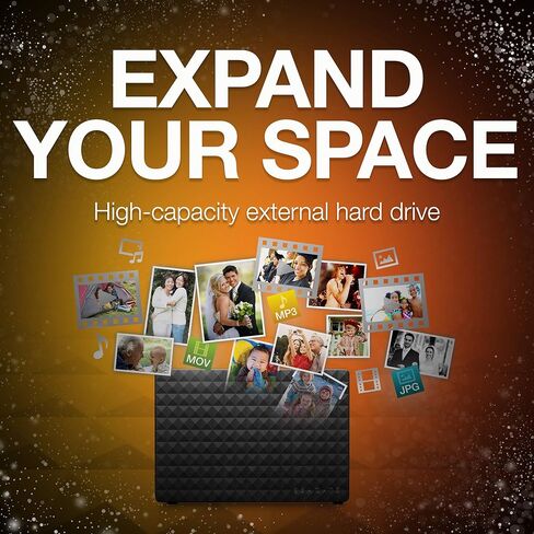 Seagate Expansion Desktop 10TB External Hard Drive HDD - USB 3.0 for PC & Laptop, 1-Year Rescue Service (STEB10000400), Black in Kuwait