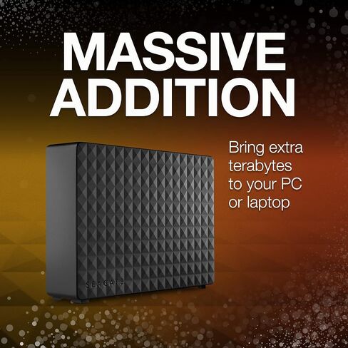 Seagate Expansion Desktop 10TB External Hard Drive HDD - USB 3.0 for PC & Laptop, 1-Year Rescue Service (STEB10000400), Black in Kuwait