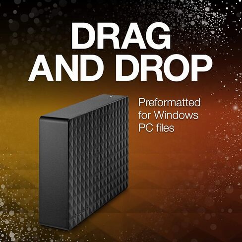 Seagate Expansion Desktop 10TB External Hard Drive HDD - USB 3.0 for PC & Laptop, 1-Year Rescue Service (STEB10000400), Black in Kuwait