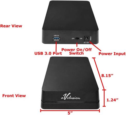 Avolusion HDDGear Pro 3TB (3000GB) 7200RPM 64MB Cache USB 3.0 External Gaming Hard Drive (Designed for PS4 Pro, Slim, Original) - 2 Year Warranty in Saudi Arabia