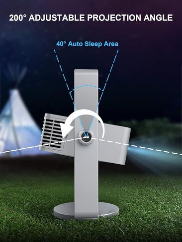 Outdoor Projector, Artlii Rubicon 4K Projector, Auto Focus & Keystone, Dolby Audio, Anti-Direct Eye Protection, 2x10W Speakers with Bass Effect, 5G WiFi/Bluetooth/USB/HDMI in Kuwait
