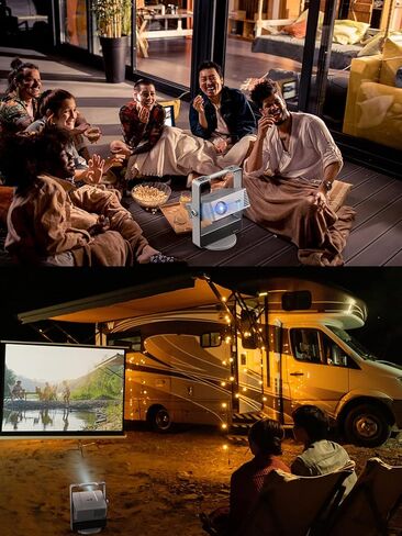 Outdoor Projector, Artlii Rubicon 4K Projector, Auto Focus & Keystone, Dolby Audio, Anti-Direct Eye Protection, 2x10W Speakers with Bass Effect, 5G WiFi/Bluetooth/USB/HDMI in Kuwait