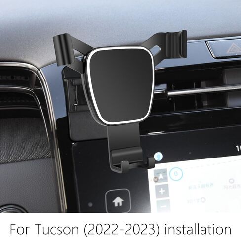 LUNQIN Car Phone Holder for Hyundai Tucson 2022-2023，Hyundai Santa Cruz 2022-2023 Auto Accessories Navigation Bracket Interior Decoration Mobile Cell Phone Mount case in Saudi Arabia