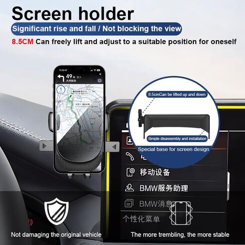 Car Phone Holder for Honda Civic 2016-2021, Black, fits iPhone and All Smartphones in Saudi Arabia