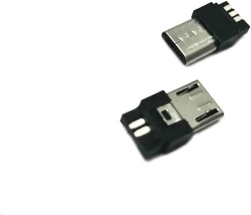 20 قطعة USB نوع B معيار مايكرو منفذ ذكر لحام مقبس مقبس توصيل توصيل توصيل لوحة لحام لدي USB إمداد الطاقة ميكرو يو إس بي 5 دبوس B ذكر موصل in Saudi Arabia