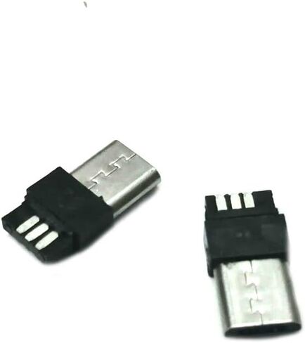 20 قطعة USB نوع B معيار مايكرو منفذ ذكر لحام مقبس مقبس توصيل توصيل توصيل لوحة لحام لدي USB إمداد الطاقة ميكرو يو إس بي 5 دبوس B ذكر موصل in Saudi Arabia