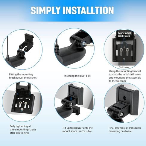 XNT Transducer Bracket, Transducer Mounting Plate for MHX XNT Model Transducers, 7400931 Transom Mounting Hardware Kit for MHX XNT Transducer Mount in Kuwait