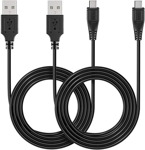 كابلات PChero Micro USB 2 حزم، 5 أقدام USB 2.0 A ذكر إلى Micro B مزامنة بيانات كابلات محول أسلاك للهواتف Android والأجهزة اللوحية الجدار واتصال شاحن السيارة in Kuwait