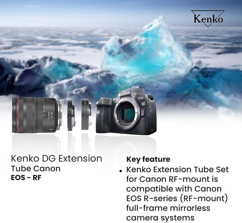 Kenko 515501 Lens Accessory Digital Close-Up Ring Set for Nikon Z Mount 0.4 inch (10 mm) / 0.6 inch (16 mm) with Electronic Contact, Made in Japan in Kuwait