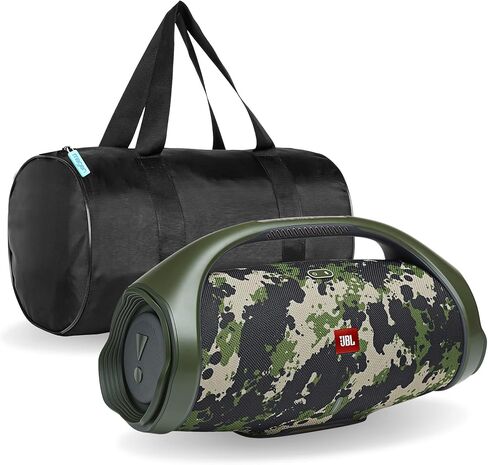 JBL Boombox 2 - Bluetooth Speaker, Powerful Sound Bass, IPX7 Waterproof, 24 Hours Playtime, Powerbank, PartyBoost for Speaker Pairing, for Home and Outdoor, and Megen Pertection Bag (Camo) in Saudi Arabia