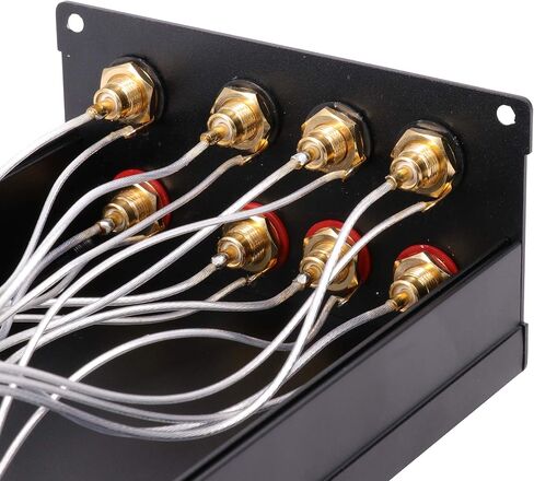 GD-PARTS 3 in 1 Output RCA Switch Box 3:1 Stereo Audio Signal Sources Selector Splitter Box Switcher Hand Made (Black) in Kuwait