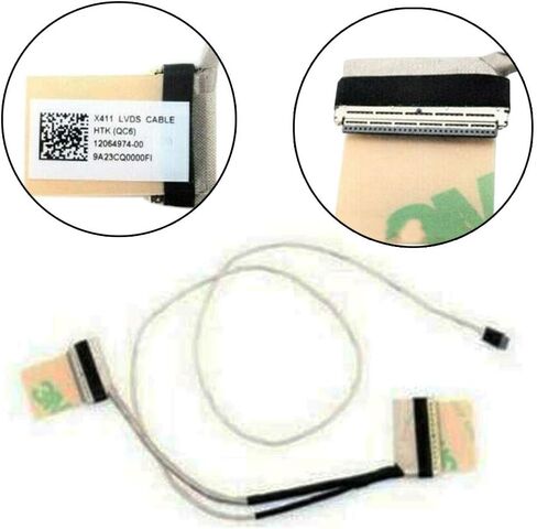 جينتيه كيبل شاشة LCD للاب توب LED LVDS خط شاشة فيديو سلك مرن بديل لاسوس S410U S4100VN S4200U X411 12064974-00 in Kuwait