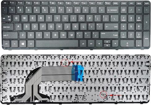 لوحة مفاتيح بديلة لجهاز HP 15-E، لوحة مفاتيح الكمبيوتر المحمول بتصميم US بدون إضاءة خلفية in Kuwait