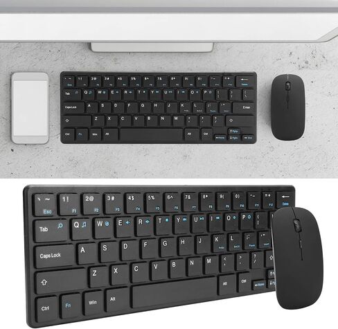 Qiilu Clavier Sans Fil Clavier Souris Sans Fil Abs 2.4G USB استقبال لوحة المفاتيح مجموعة الماوس لوحة المفاتيح اللاسلكية والماوس C لملحقات OMPuter in Saudi Arabia