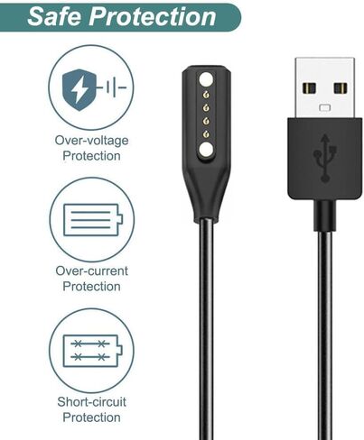 كيس سمارت شاحن لاطارات بوز التو/روندو/سوبرانو/تينور، كابل شحن USB مغناطيسي بديل لنظارات بوز فريمز الصوتية (قطعتين) in Saudi Arabia