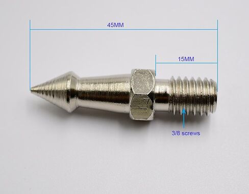 koolehaoda 3 pcs Metal Spikes 3/8" Screw Suitable for tripods monopods with 3/8" Threads. in Saudi Arabia