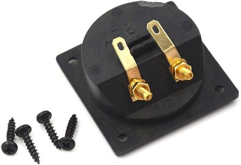 لوازم المعدات الكهربائية من Davitu - كوب زنبركي مستدير، قابس مضخم صوت للسيارة، صندوق مكبر صوت ستيريو، موصل طرفي 57 × 57 × 25 مم in Kuwait