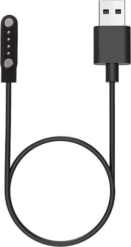 كيبل شحن للساعة الذكية من مييكيو بي، كيبل شحن USB مغناطيسي شامل للساعة الذكية/متعقب اللياقة البدنية 4 دبابيس، مسافة دبوس الاتصال 7.62 ملم in Kuwait