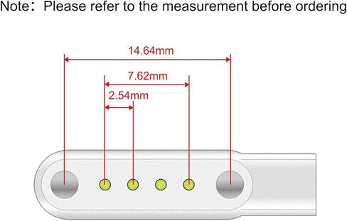 Charging Cable for Smart Watch, 4 Pins Magnetic Adsorption USB Charger Cable for Bluetooth Smart Watches: Picture Size is Correct（Be Sure to Check） (4 Pin) in Kuwait