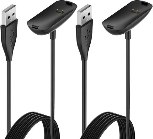 كابل شاحن Hianjoo مكون من قطعتين متوافق مع Fit bit Ace 3/ Inspire 2 (ليس من أجل Inspire/Inspire HR)، محول كابل شحن USB بديل بطول 100 سم متوافق مع Ace 3/ Inspire 2 Smartwatch in Kuwait