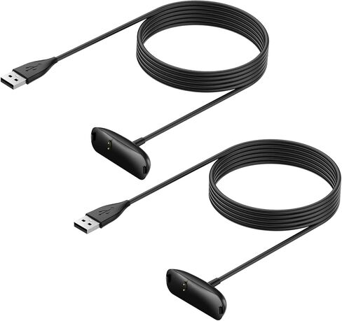 كابل شاحن Hianjoo مكون من قطعتين متوافق مع Fit bit Ace 3/ Inspire 2 (ليس من أجل Inspire/Inspire HR)، محول كابل شحن USB بديل بطول 100 سم متوافق مع Ace 3/ Inspire 2 Smartwatch in Kuwait