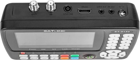 ERYUE مكتشف الأقمار الصناعية، ST-5150 DVB-S2/T2/C كومبو HD مكتشف إشارة الأقمار الصناعية الرقمية المحمولة إشارة الأقمار الصناعية مكتشف الأقمار الصناعية H.265 HEVC MPEG-4 4.3 بوصة TFT LCD الولايات المتحدة التوصيل in Kuwait