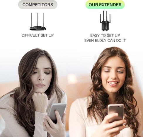 2023 ترقية AC1200M، معزز إشارة موسعات WiFi للمنزل، غطاء طويل المدى يصل إلى 8000sq مكرر واي فاي مزدوج النطاق، مع وضع نقطة الوصول إلى منفذ إيثرنت in Kuwait