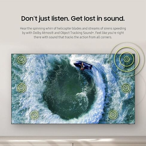 تلفزيون سامسونج QN65QN800CFXZA 65 بوصة Neo QLED 8K الذكي مع Dolby Atmos مع مكبر صوت HW-Q600C 3.1.2ch ومضخم صوت مع Dolby Atmos (2023) in Saudi Arabia