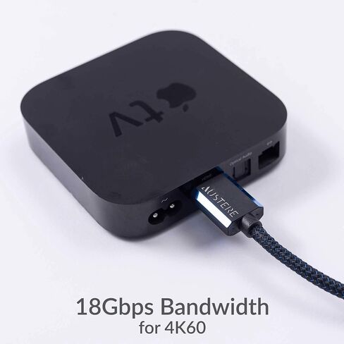 تلفزيون سامسونج QN32Q60CAFXZA 32 بوصة QLED 4K Quantum HDR الذكي مع كابل مجدول 5S-4KHD2-2.5M V-Series 2.5m Premium 4K HDR HDMI (2023) in Saudi Arabia