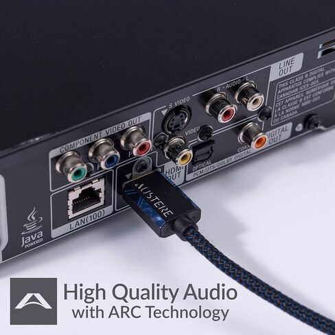 تلفزيون سامسونج QN32Q60CAFXZA 32 بوصة QLED 4K Quantum HDR الذكي مع كابل مجدول 5S-4KHD2-2.5M V-Series 2.5m Premium 4K HDR HDMI (2023) in Saudi Arabia