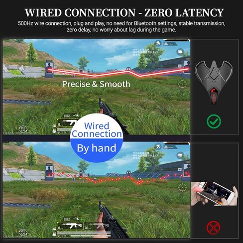 محول لوحة مفاتيح وماوس arVin للهاتف/الكمبيوتر اللوحي الذي يعمل بنظام Android، محول ماوس لوحة مفاتيح الألعاب المحمولة مع أوضاع مزدوجة سلكية/لاسلكية، مقبس سماعة رأس 3.5 مم، تشغيل جميع الألعاب لـ PUBG، Call of Duty، Free Fire in Kuwait