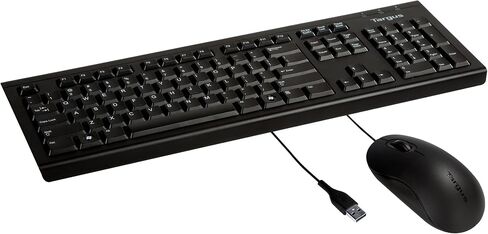 Targus Corporate USB Wired Keyboard & Mouse Bundle, Lightweight and Durable for Windows and Mac Devices (BUS0067) in Saudi Arabia