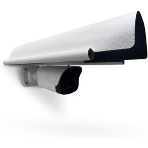 KENUCO Sun Rain Shade Cover Compatible with Outdoor Security Cameras, Aluminum Alloy Material - White in Kuwait