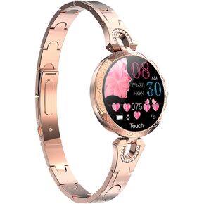 Smartwatch for Women Compatible for iPhone Samsung Android iOS Phones. Smart Bracelet with Female Menstrual Cycle Heart Rate Blood Pressure Remote Photography Waterproof Pedometer (Blue) in Saudi Arabia