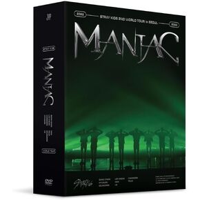 محتويات الجولة العالمية الثانية لـ Stray Kids MANIAC في سيول + كتاب الصور + ملصق قابل للطي على العبوة + تتبع SKZ مختوم (مجموعة كاملة (DVD + Blu-ray)) in Kuwait