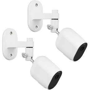 2Pack Security Wall Mount for Arlo Pro/Pro2/Pro3/Pro4/Ultra/Ultra2/Essential Spotlight Camera, Adjustable Indoor/Outdoor Mounting Bracket for Your Surveillance Camera (Black)
