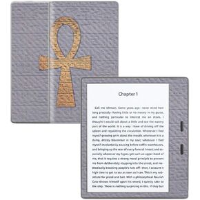 MightySkins Carbon Fiber Skin for Amazon Kindle Oasis 7" (9th Gen) - Ankh | Protective, Durable Textured Carbon Fiber Finish | Easy to Apply, Remove, and Change Styles | Made in The USA in Saudi Arabia