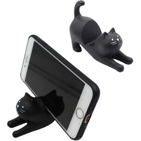 Novelty 6Pcs Cute Cat Sucker Phone Holder Cellphone Sucker Cup Stand Cute Cat Phone Stand Holder for All Mobile Phones